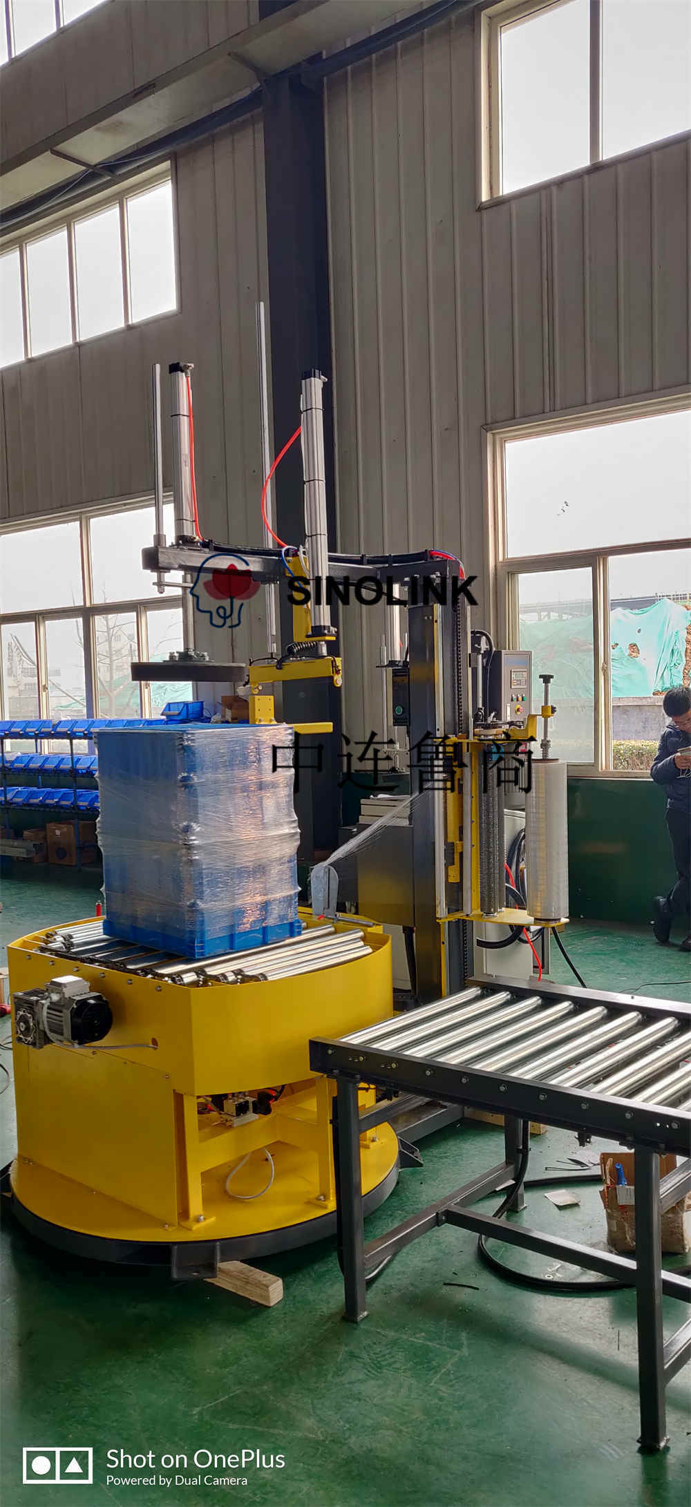 托盘在线自动拉伸包装机