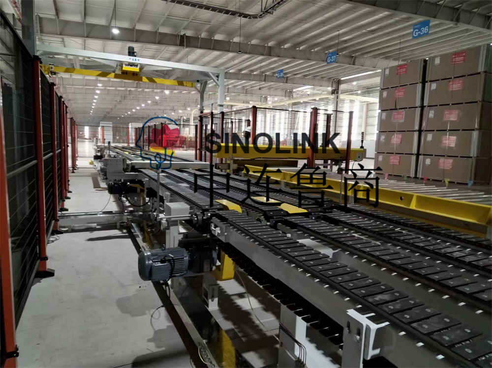 石膏板（建筑板、人造板等）全自动六面裹包包装系统