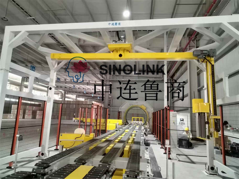 石膏板（建筑板、人造板等）全自动六面裹包包装系统