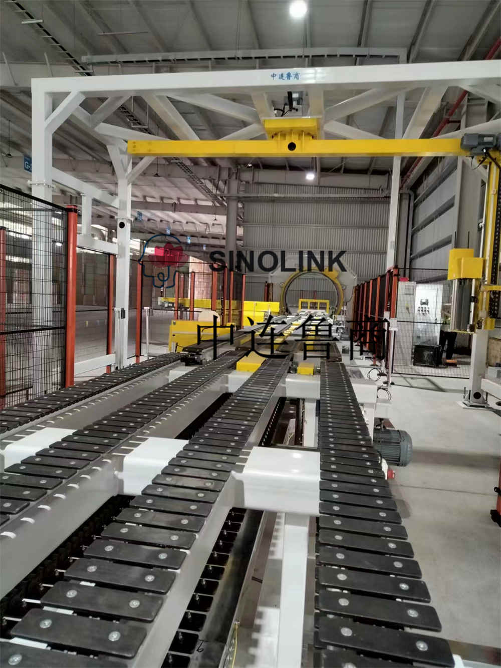 石膏板（建筑板、人造板等）全自动六面裹包包装系统