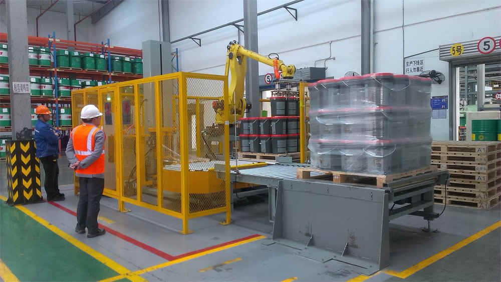 自动在线转盘包装机 Auto Online Turntable Wrapper