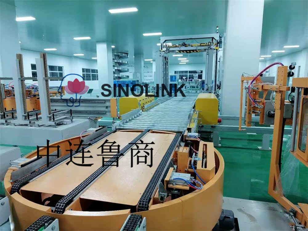 Automatic Extended Paper Corner Protection Pallet Online Wrapping Machine Automatic Extended Paper Corner Protection Pallet Online Wrapping Machine