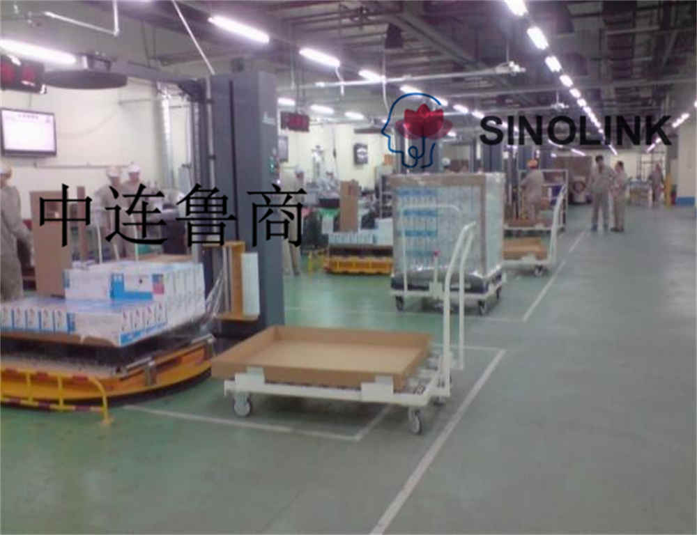 Fully Automatic IKEA Home Paper Pallet Logistics Conveying Wrapping Packaging System Fully Automatic IKEA Home Paper Pallet Logistics Conveying Wrapping Packaging System