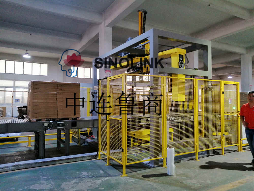 Fully Automatic IKEA Home Paper Pallet Logistics Conveying Wrapping Packaging System Fully Automatic IKEA Home Paper Pallet Logistics Conveying Wrapping Packaging System